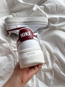 NIKE COURT VISIÓN ALTA LOW PLATAFORM 100 % ORIGINALES VINO