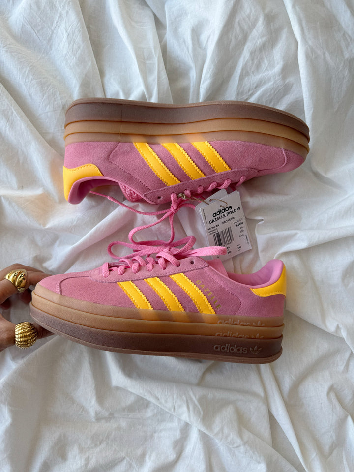 ADIDAS GAZELLE BOLD  ORANGE PINK 100 % ORIGINALES US 8 WOMAN LE QUEDA A ALGUIEN 39 COLOMBIA NUEVOS EN CAJA