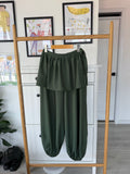 Seúl Pant Ballon Set Green Dark