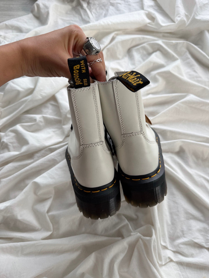 NEW Botas Dr. Martens Jadon White Talla 37 Col