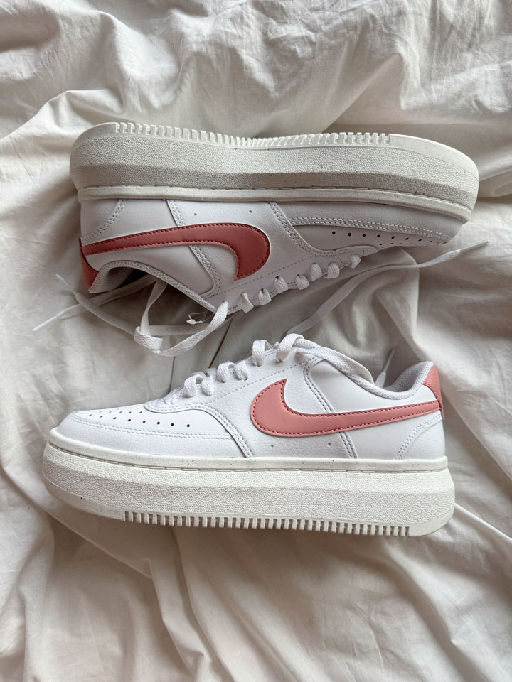 NIKE COURT VISIÓN ALTA LOW PLATAFORM 100 % ORIGINALES PINK