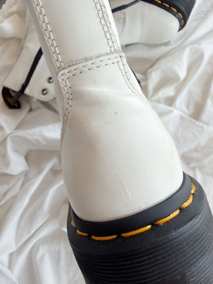 Botas Dr. Martens Jadon White Talla 37 Col USED detalles