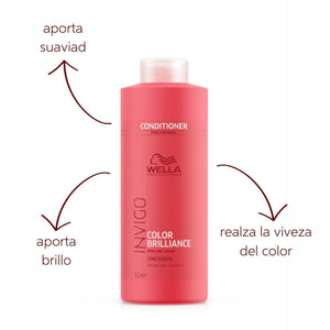Wella Professionals Invigo Brilliance Conditioner | Cabello Teñido | 1 Litro