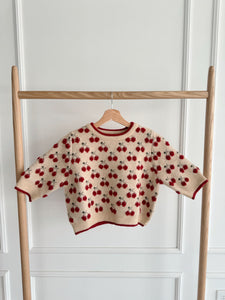 Blusa tejida cerezas 🍒 talla única