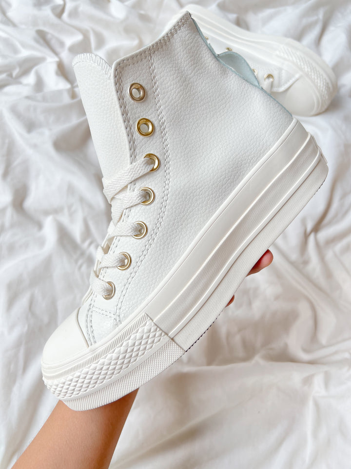 TOP SELLER PLATAFORMAS CUERINA BLANCO HUESO