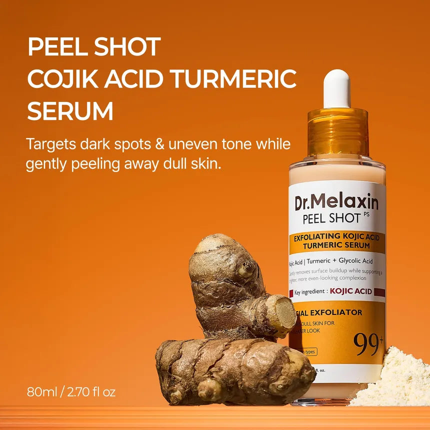 Dr. Melaxin Peel Shot PS | Sérum Exfoliante con Ácido Kójico y Cúrcuma