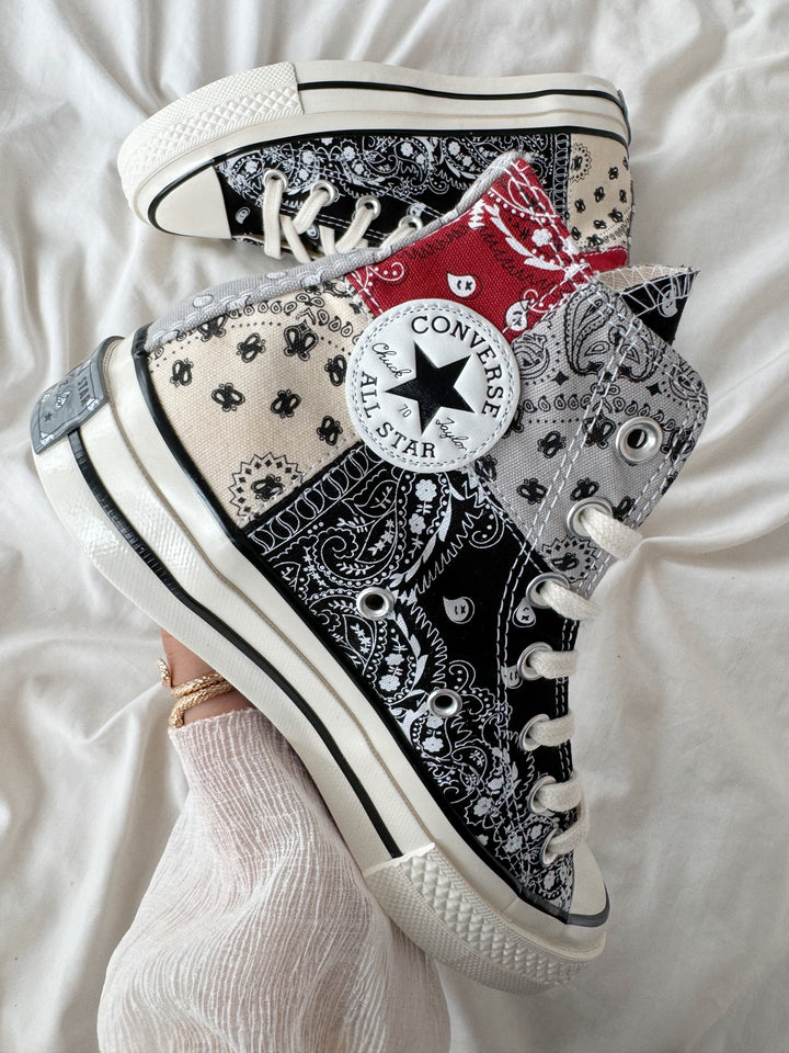 Offspring x Chuck 70 High 'Paisley - Gris 🐻🤍