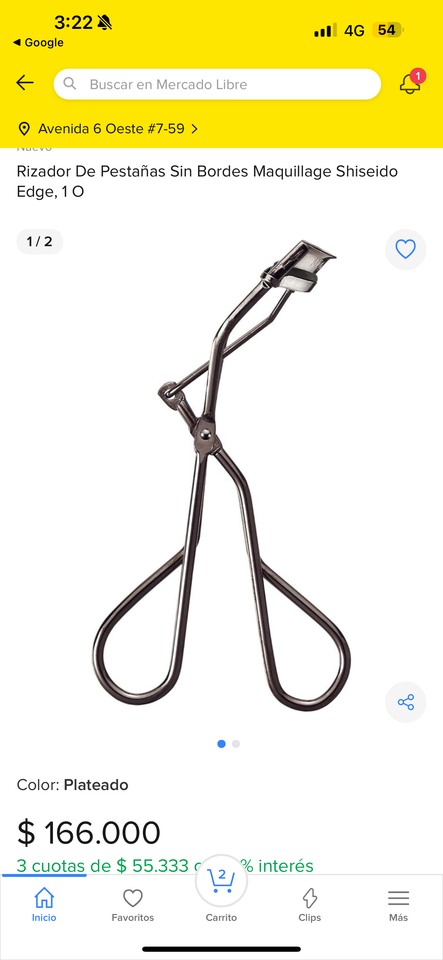 RIZADOR MAQUILLAGE X  SHISEIDO 100 % ORIGINAL