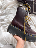 NEW Botas Dr. Martens Jadon Max Bourgogne Talla 37 col