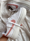 NIKE COURT VISIÓN ALTA LOW PLATAFORM 100 % ORIGINALES PINK