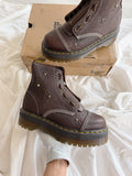 Dr. Martens Sinclair Flower Dark Brown Grizzly 39 Col