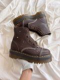 Dr. Martens Sinclair Flower Dark Brown Grizzly 39 Col