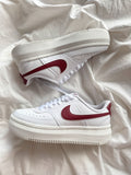 NIKE COURT VISIÓN ALTA LOW PLATAFORM 100 % ORIGINALES VINO
