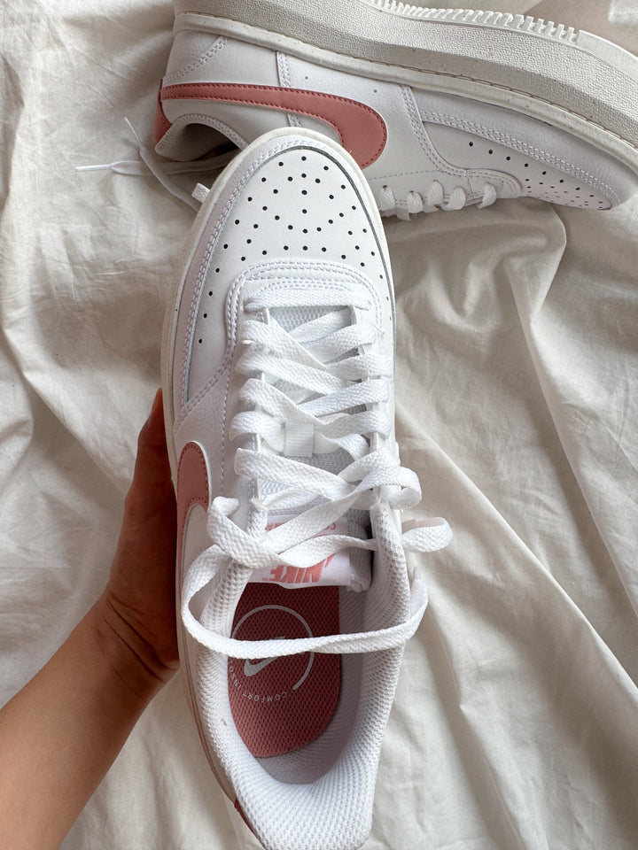 NIKE COURT VISIÓN ALTA LOW PLATAFORM 100 % ORIGINALES PINK