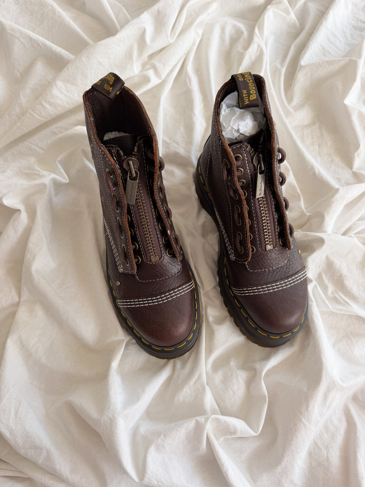 Dr. Martens Sinclair Flower Dark Brown Grizzly 39 Col