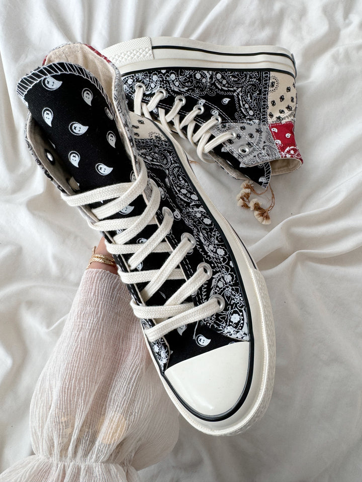 Offspring x Chuck 70 High 'Paisley - Gris 🐻🤍