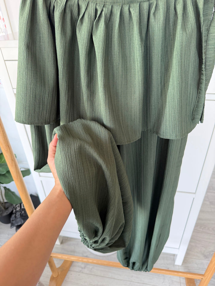 Seúl Pant Ballon Set Green Dark