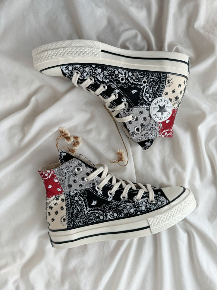 Offspring x Chuck 70 High 'Paisley - Gris 🐻🤍
