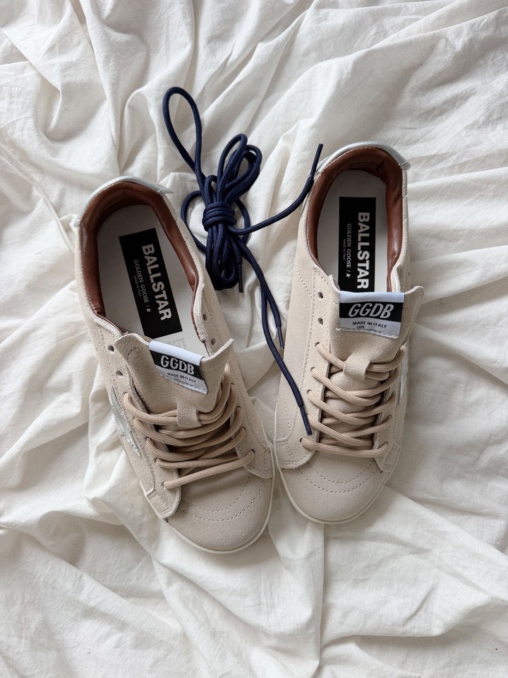 Tenis GG True Star Beige plateado