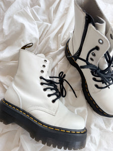 Botas Dr. Martens Jadon White Talla 37 Col USED detalles