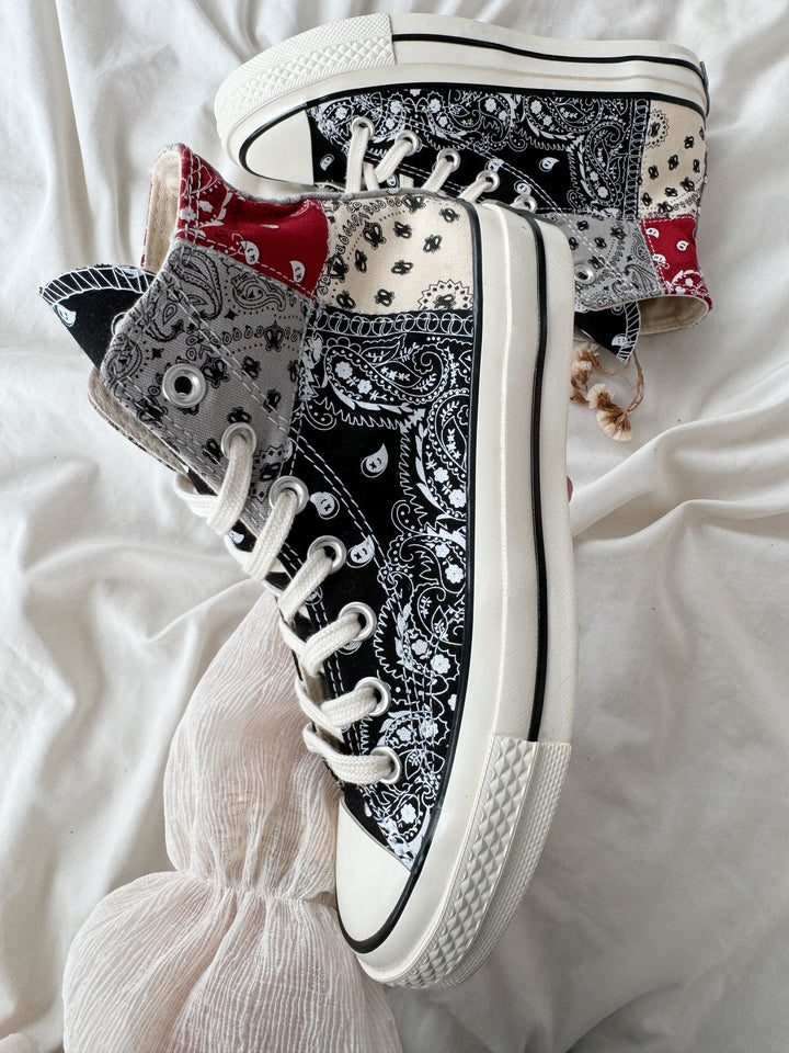 Offspring x Chuck 70 High 'Paisley - Gris 🐻🤍