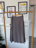 Half Pleated Skirt Gris