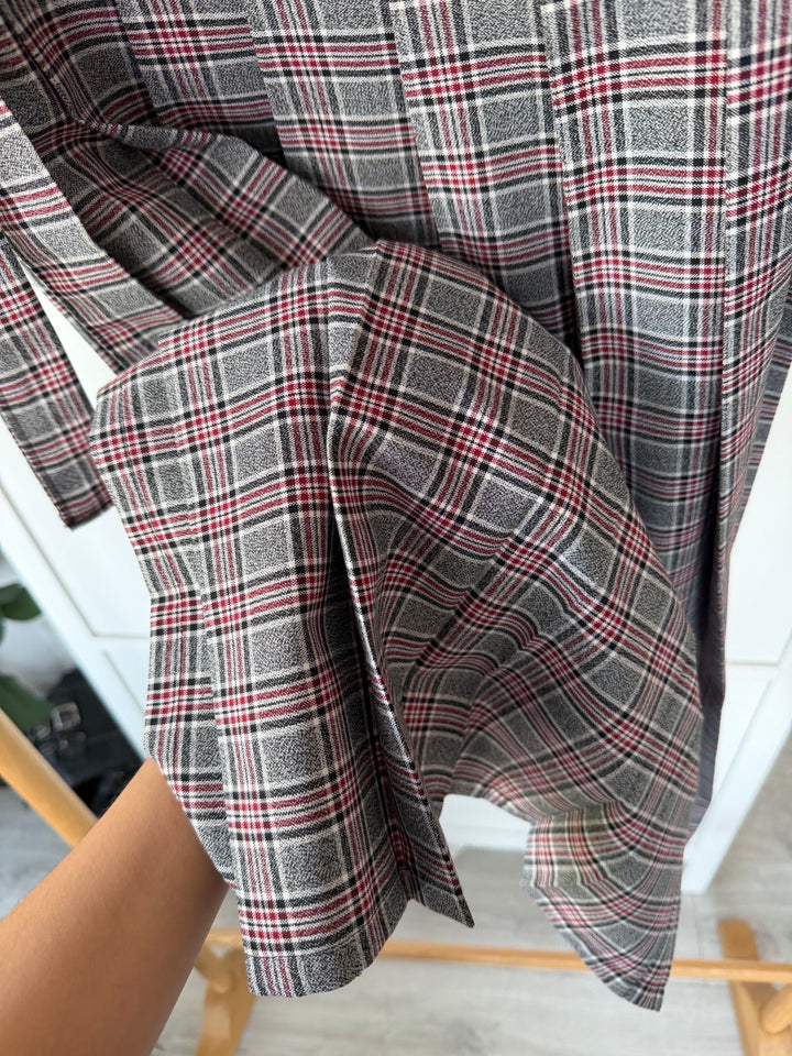 Half Pleated Skirt Gris
