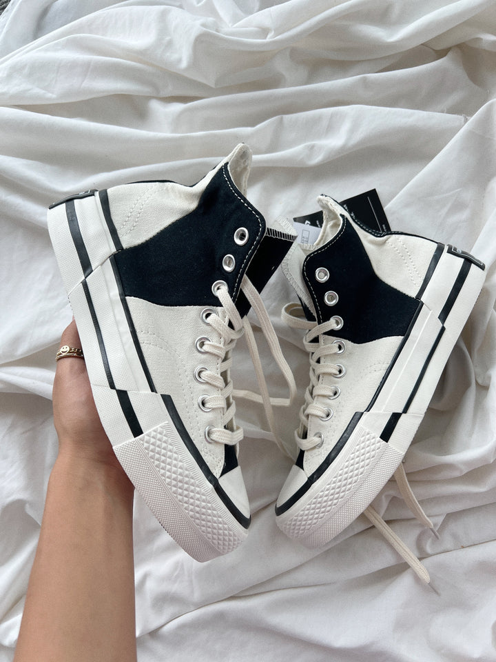 Plataforma Chuck 70 Plus Egret BLACK AND WHITE 🤍🖤