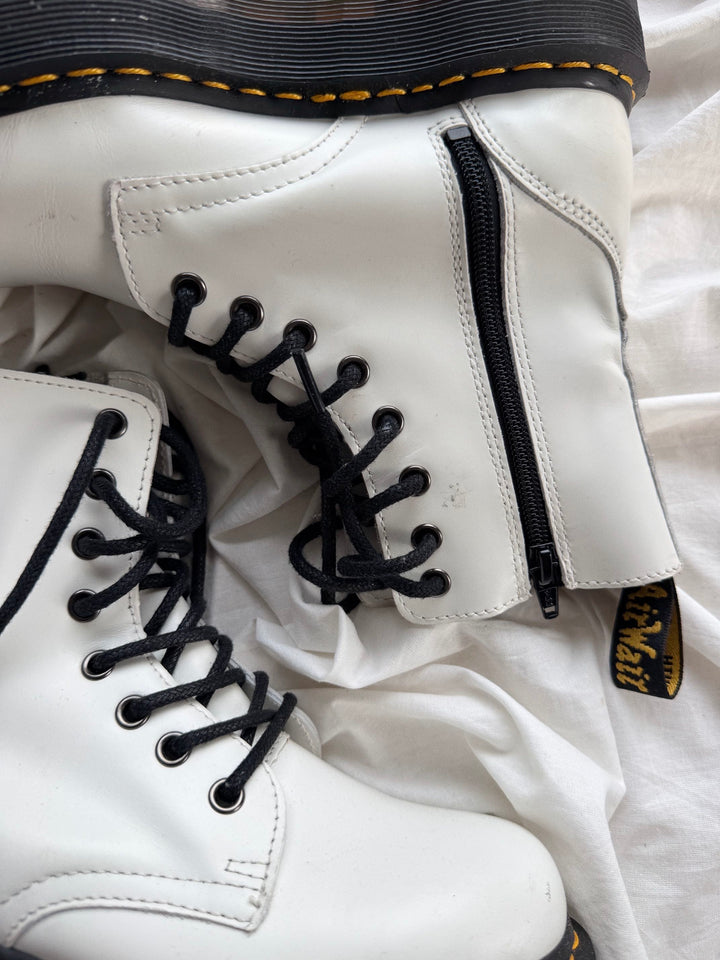 Botas Dr. Martens Jadon White Talla 37 Col USED