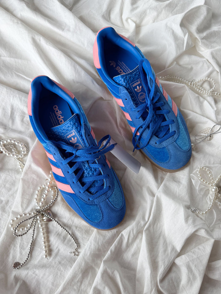 GAZELLE INDIOR VELVET BLUE PINK 100 % ORIGINALES 🩰🎀