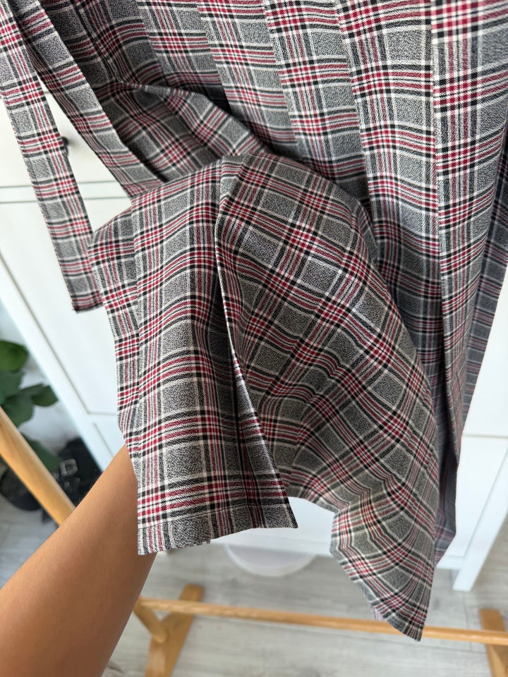 Half Pleated Skirt Gris