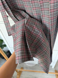 Half Pleated Skirt Gris