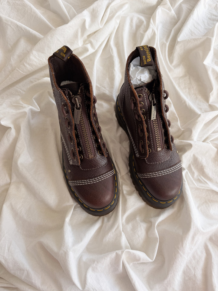 Dr. Martens Sinclair Flower Dark Brown Grizzly 39 Col