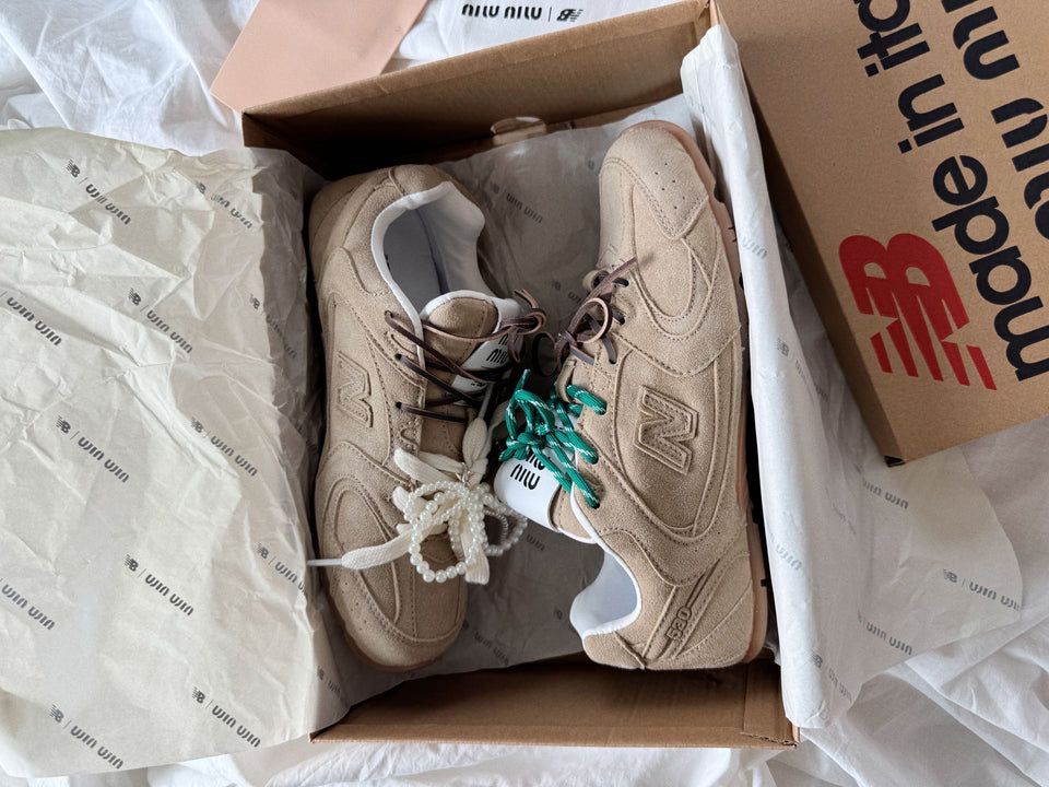 NEW BALANCE X MIU MIU BEIGE 🧸✨🤍✨