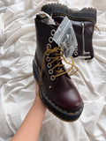 NEW Botas Dr. Martens Jadon Max Bourgogne Talla 37 col