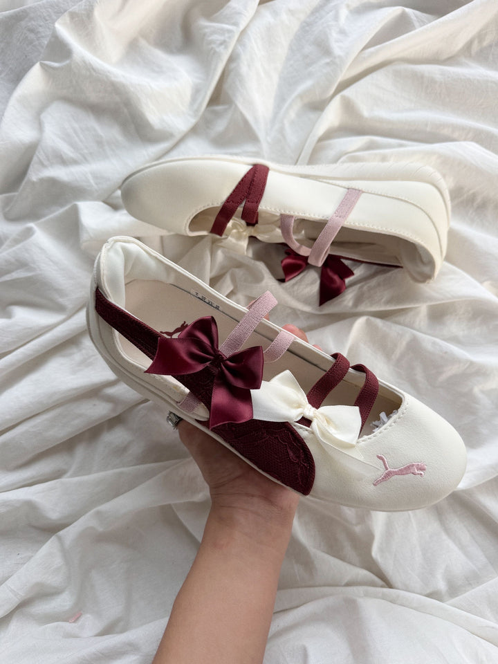 SPEDCAT BALLET WHITHE ENCAJE VINO