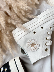 TOP SELLER PLATAFORMAS CUERINA BLANCO HUESO