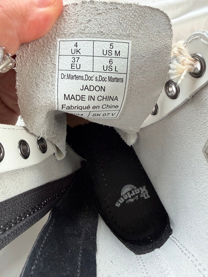 NEW Botas Dr. Martens Jadon White Talla 37 Col