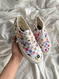 Vans Authentic shoes with a multicolored checkered pattern
