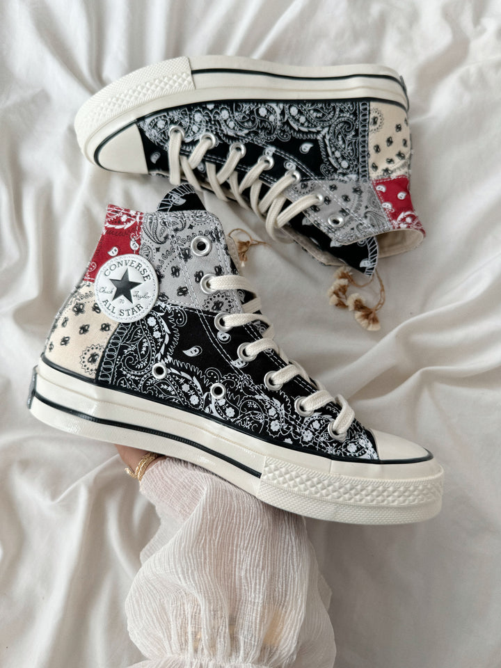 Offspring x Chuck 70 High 'Paisley - Gris 🐻🤍