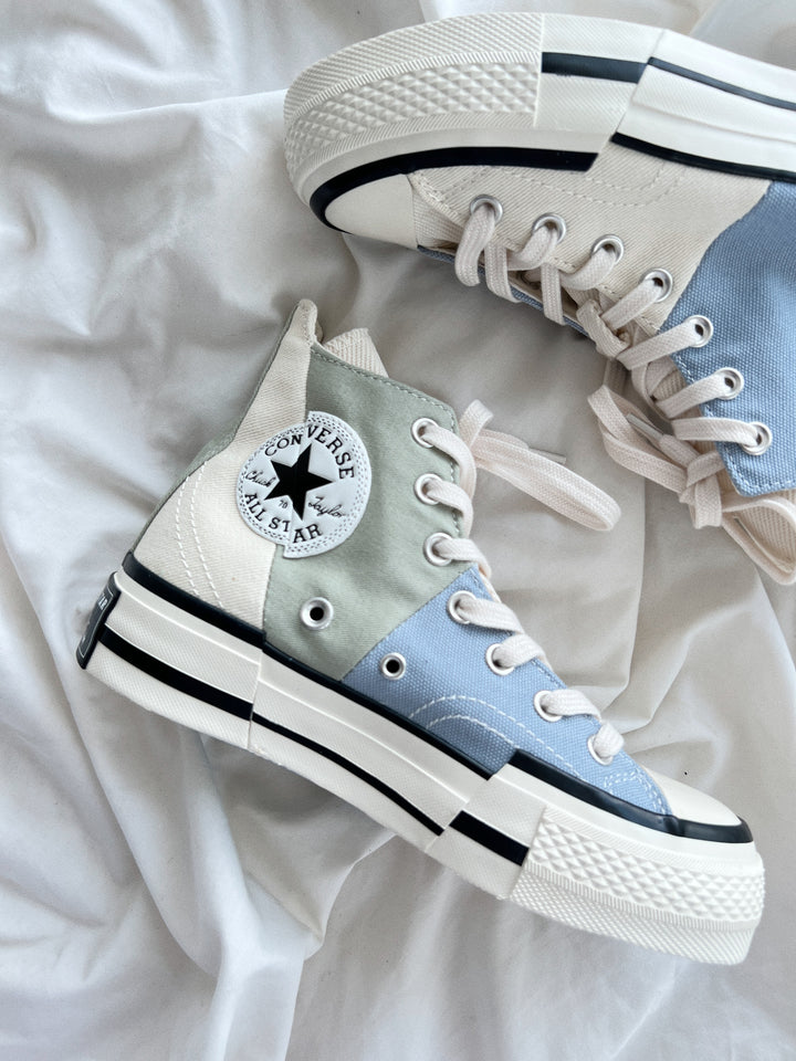 🐘💙Chuck Taylor All Star Lift Platform Colorblock Overlay 🐻