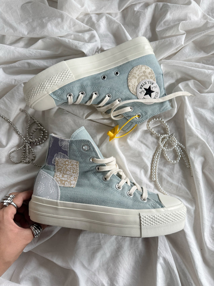 Platforms Chuck 70’s tipo Denim Patchwork  🌊