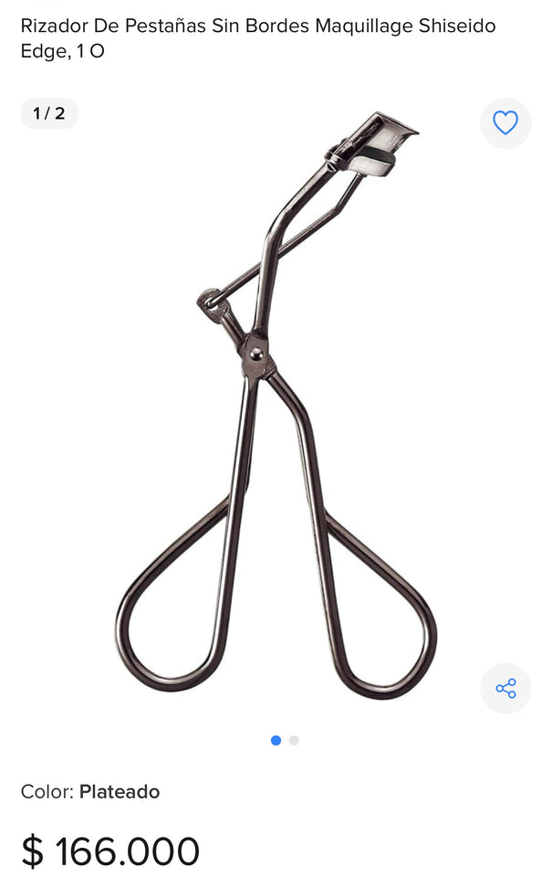 RIZADOR MAQUILLAGE X  SHISEIDO 100 % ORIGINAL