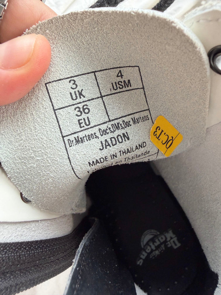 Botas Dr. Martens Jadon White Talla 36 Col Uk 3