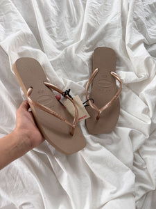 Havaianas x Zara Slim Rose Gold