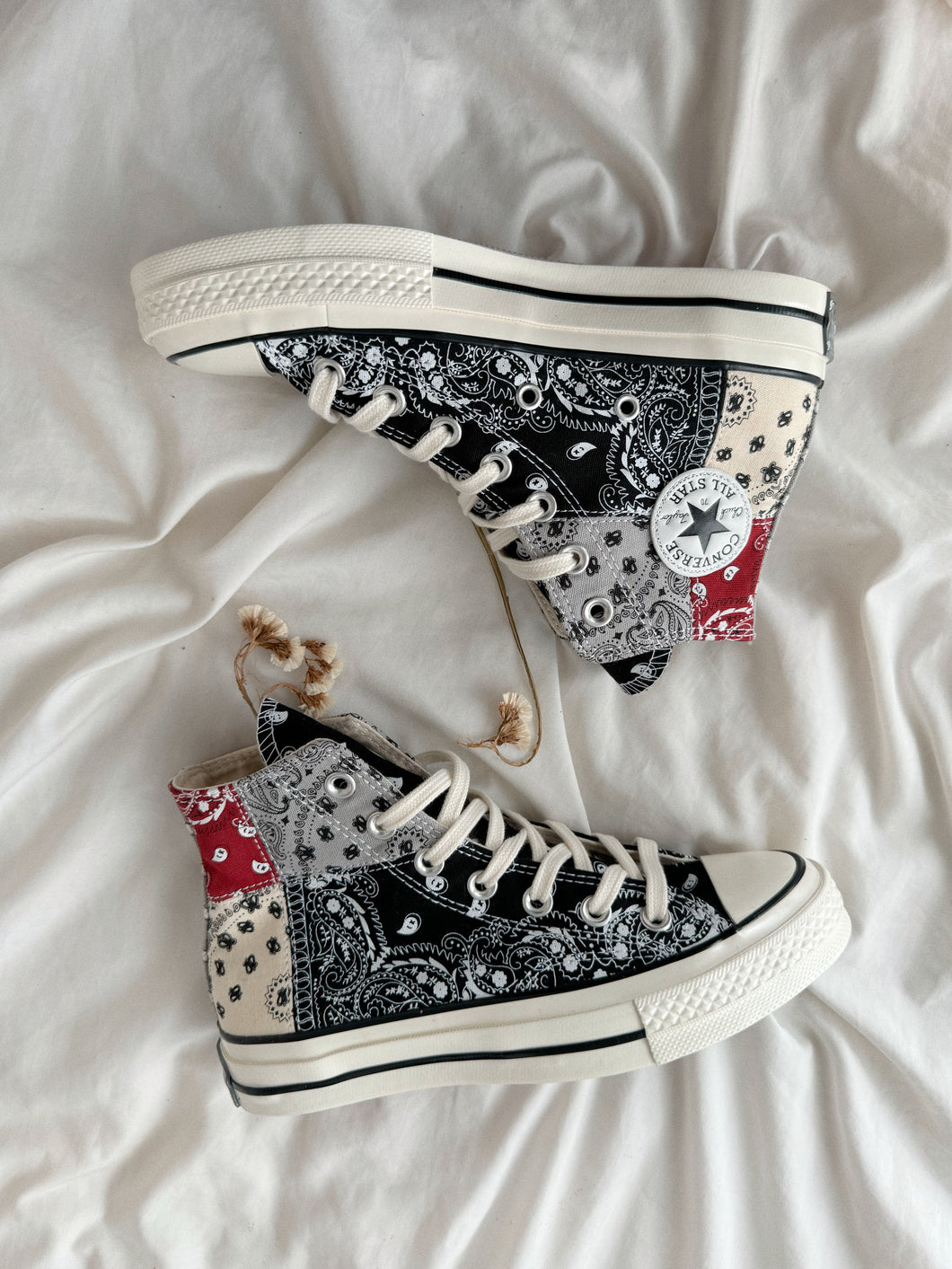 Offspring x Chuck 70 High 'Paisley - Gris 🐻🤍
