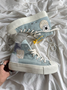Platforms Chuck 70’s tipo Denim Patchwork  🌊