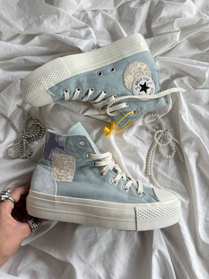 Platforms Chuck 70’s tipo Denim Patchwork  🌊