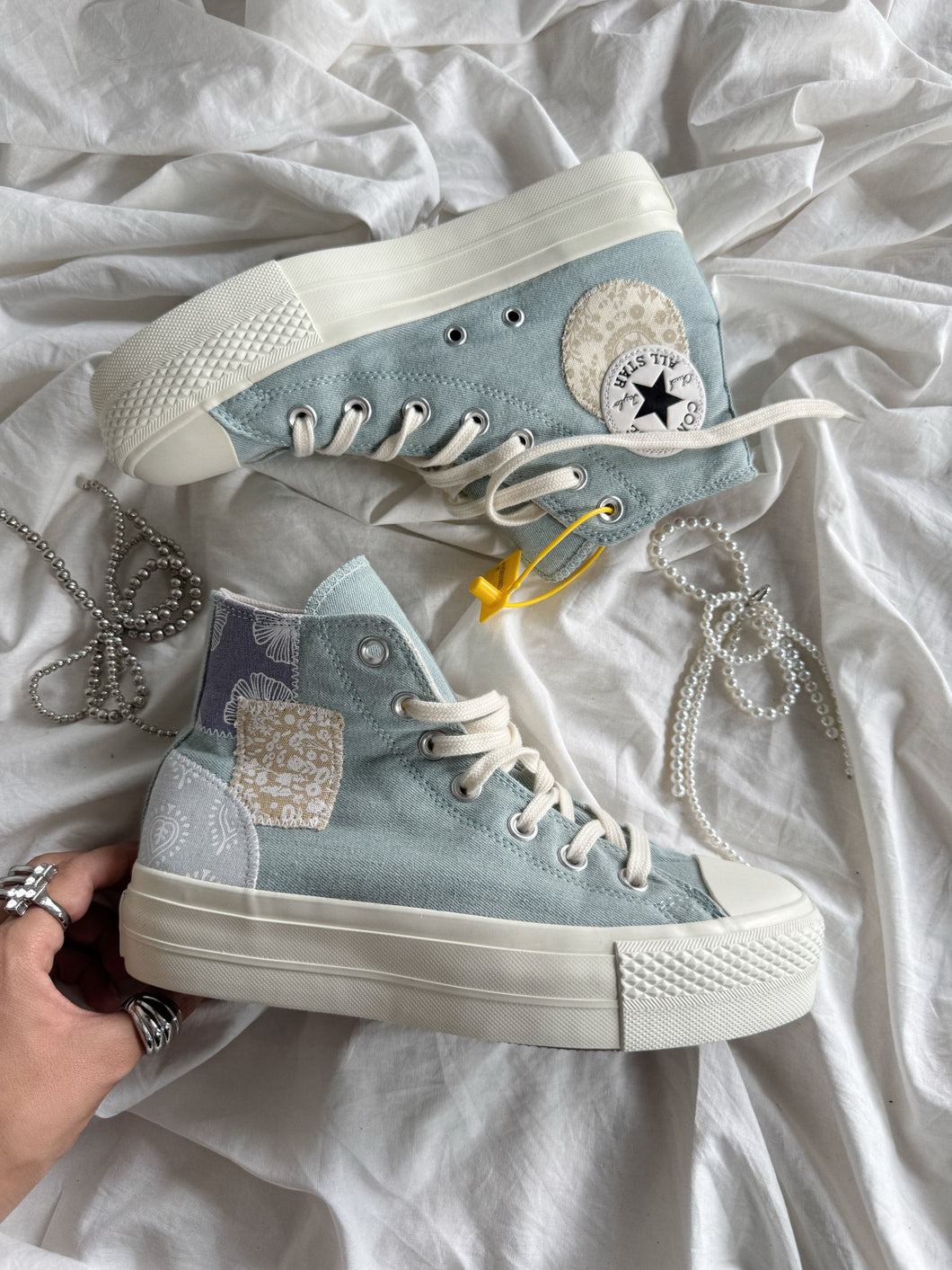 Platforms Chuck 70’s tipo Denim Patchwork  🌊