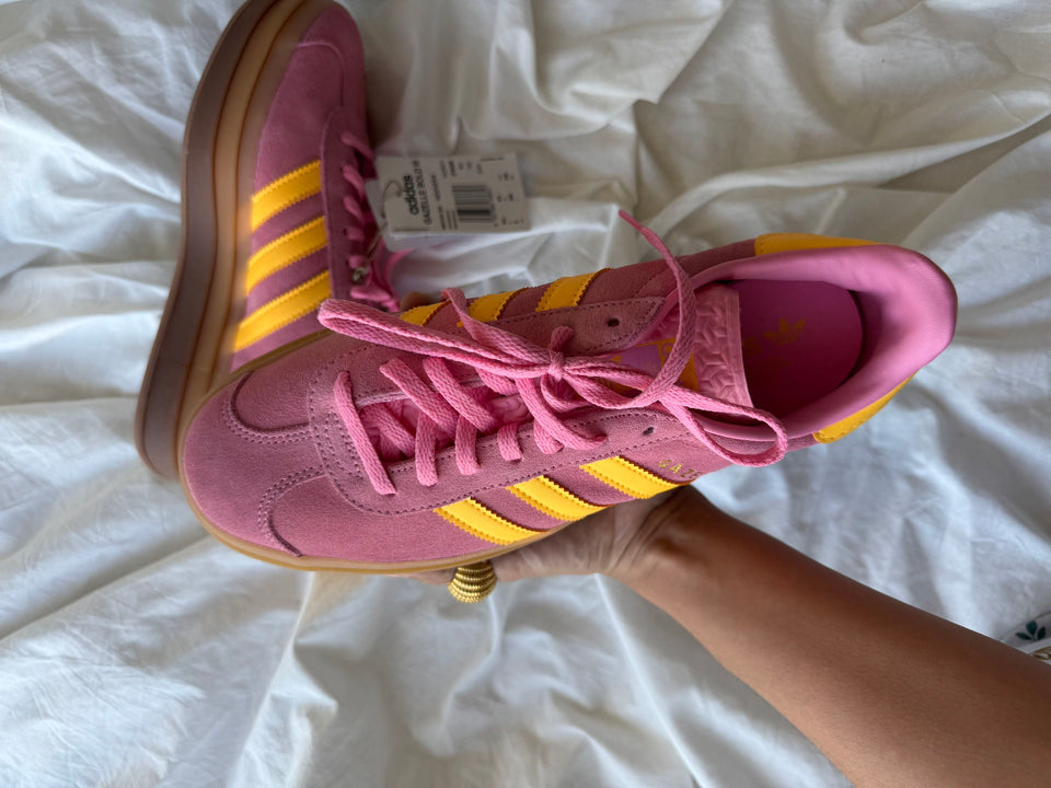 ADIDAS GAZELLE BOLD  ORANGE PINK 100 % ORIGINALES US 8 WOMAN LE QUEDA A ALGUIEN 39 COLOMBIA NUEVOS EN CAJA